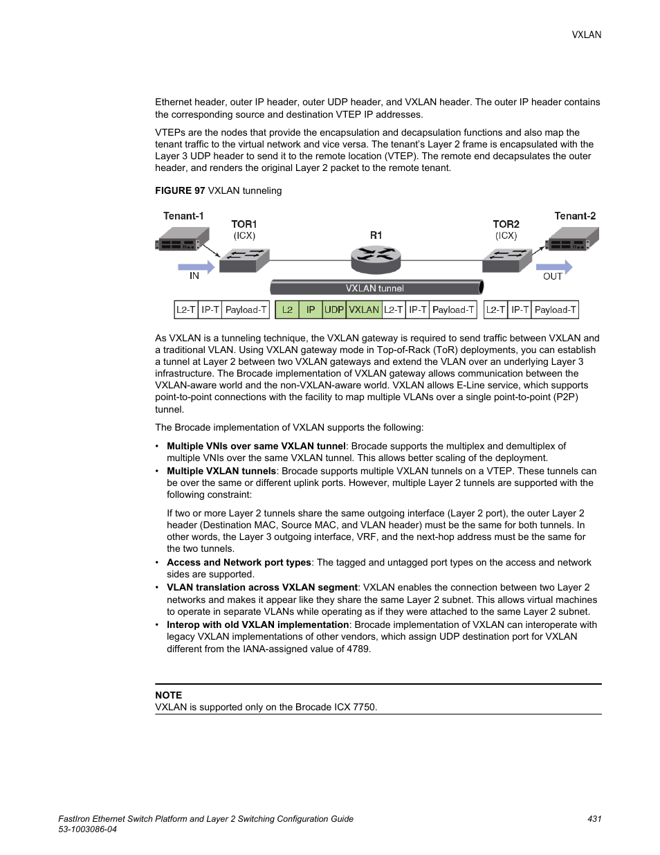 Brocade FastIron Ethernet Switch Platform and Layer 2 Switching Configuration Guide User Manual | Page 431 / 454