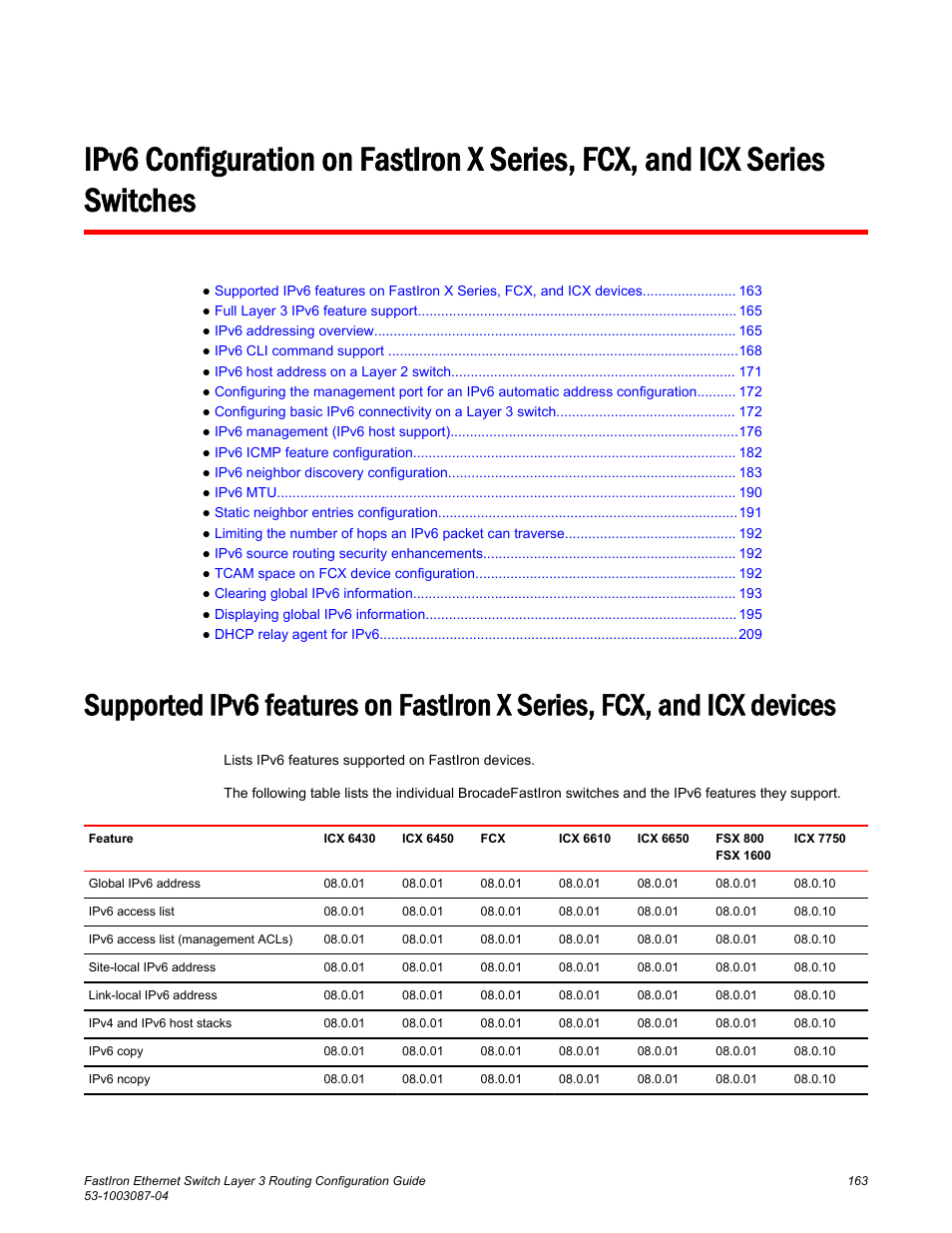 Brocade FastIron Ethernet Switch Layer 3 Routing Configuration Guide User Manual | Page 163 / 672