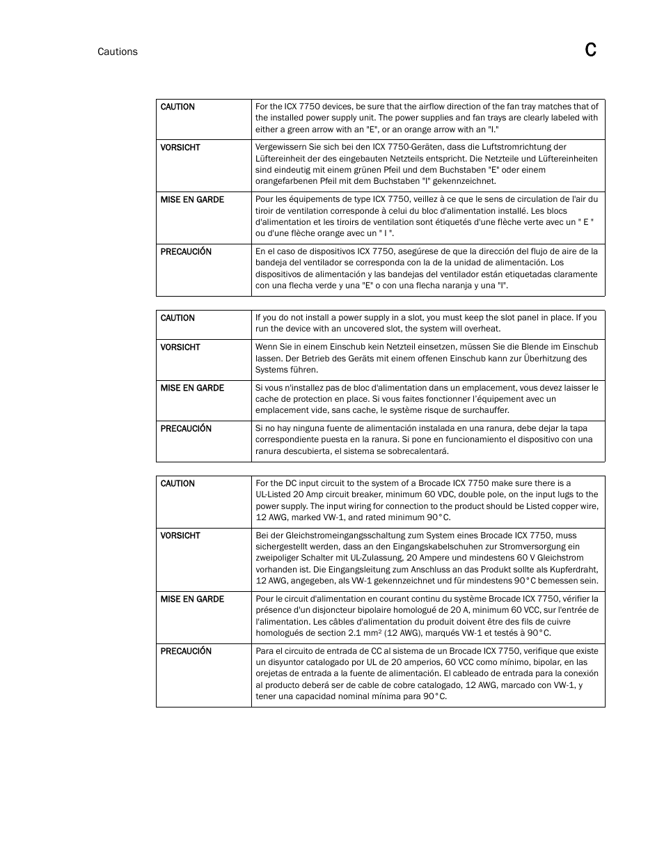 Brocade ICX 7750 Hardware Installation Guide User Manual | Page 73 / 80