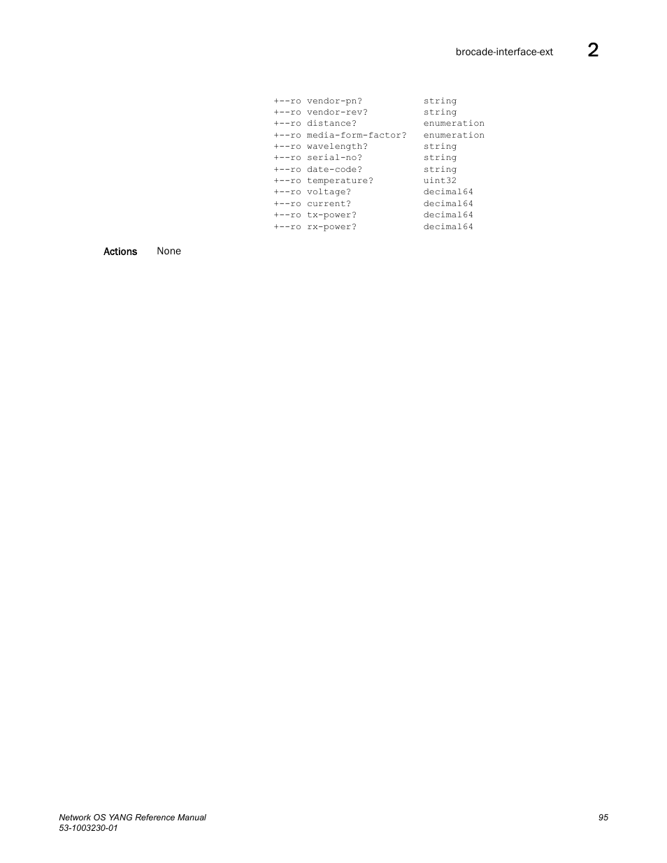 Brocade Network OS YANG Reference Manual v4.1.1 User Manual | Page 107 / 238