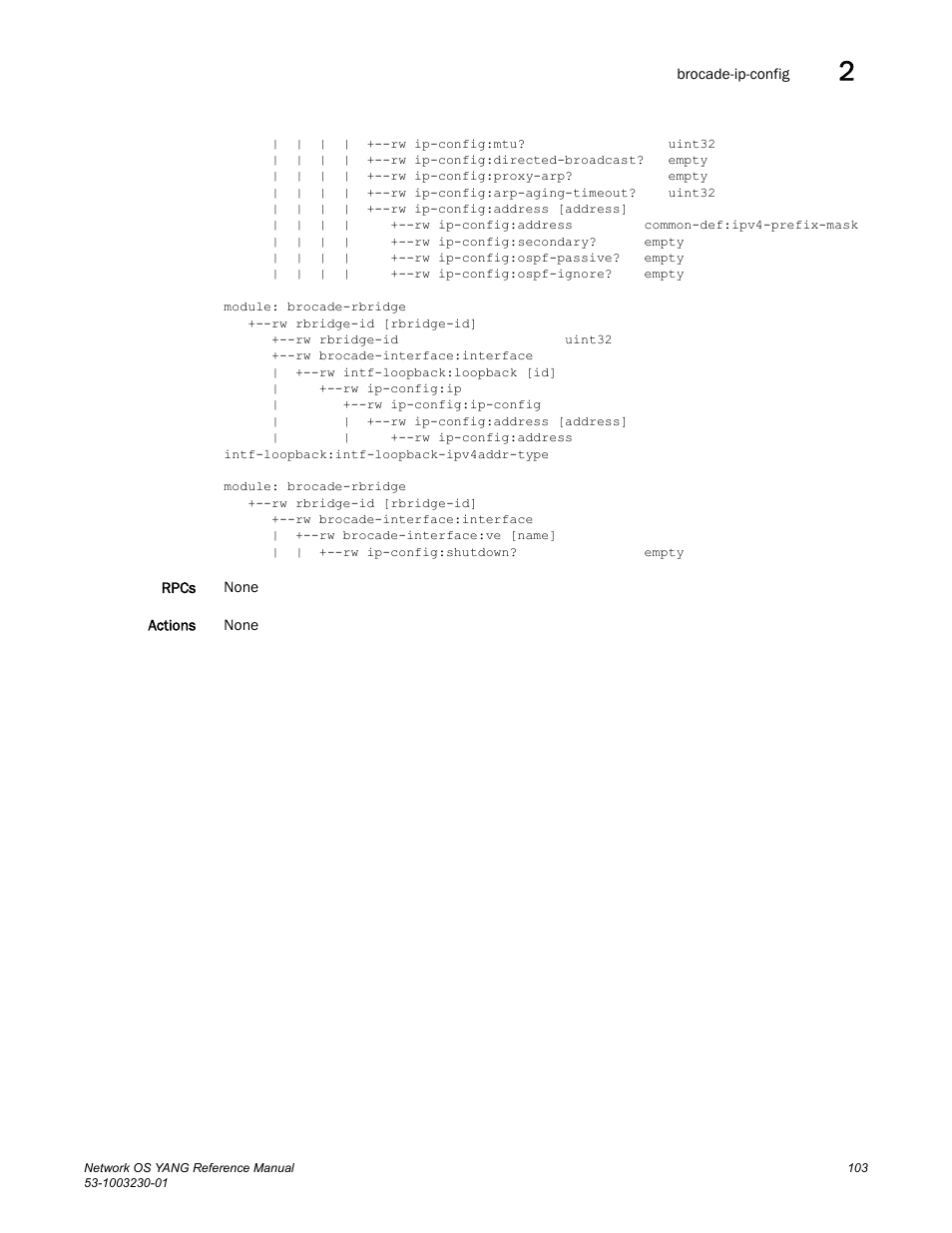 Brocade Network OS YANG Reference Manual v4.1.1 User Manual | Page 115 / 238