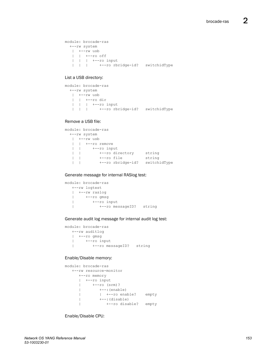 Brocade Network OS YANG Reference Manual v4.1.1 User Manual | Page 165 / 238