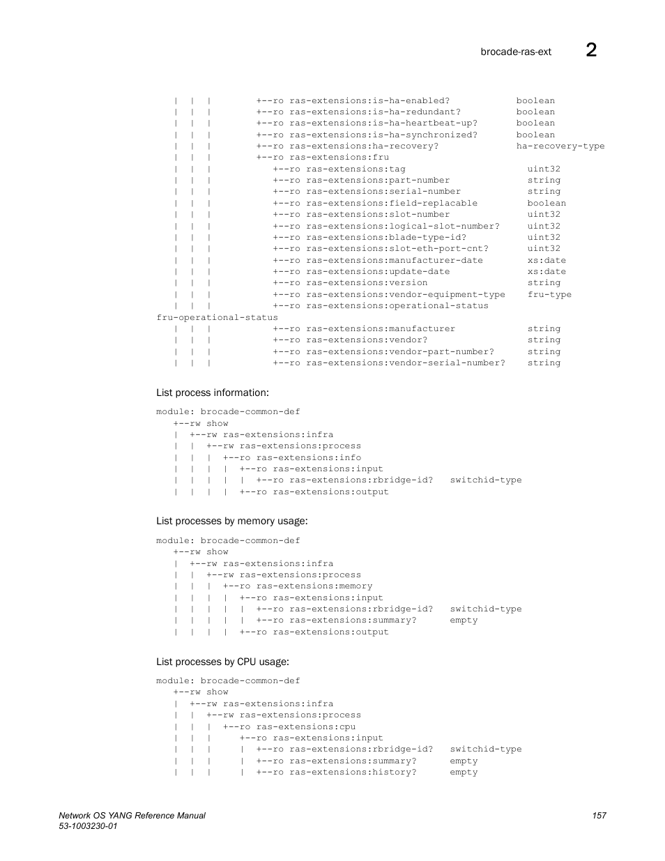 Brocade Network OS YANG Reference Manual v4.1.1 User Manual | Page 169 / 238