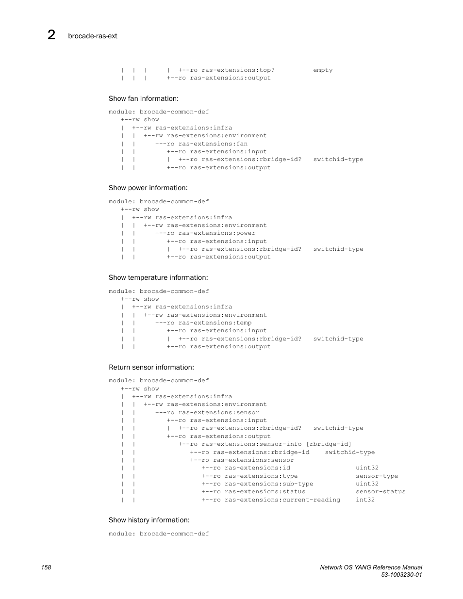 Brocade Network OS YANG Reference Manual v4.1.1 User Manual | Page 170 / 238