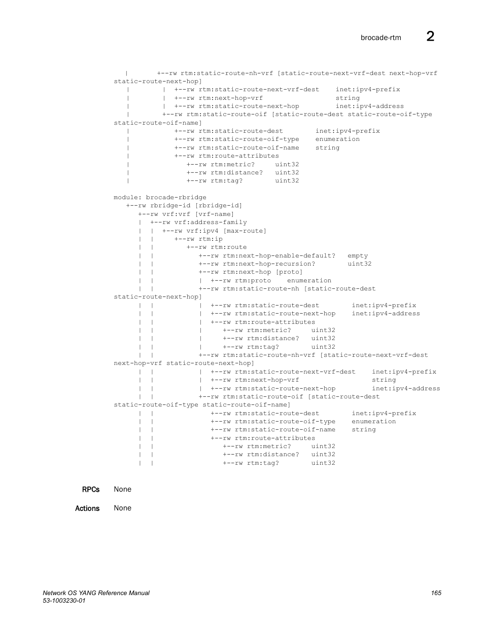 Brocade Network OS YANG Reference Manual v4.1.1 User Manual | Page 177 / 238