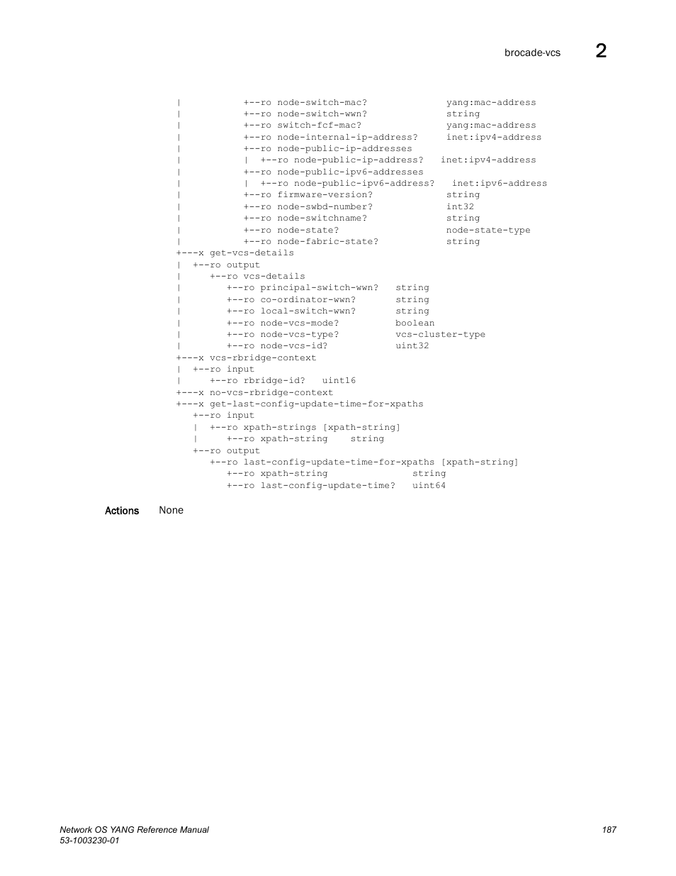 Brocade Network OS YANG Reference Manual v4.1.1 User Manual | Page 199 / 238