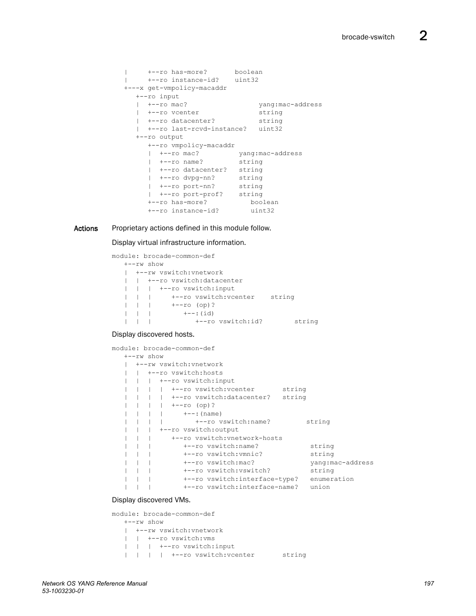 Brocade Network OS YANG Reference Manual v4.1.1 User Manual | Page 209 / 238