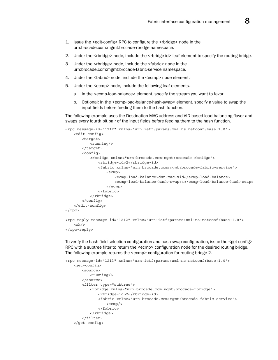 Brocade Network OS NETCONF Operations Guide v4.1.1 User Manual | Page 127 / 622