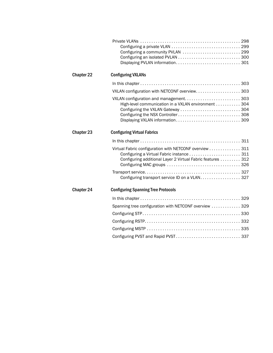 Brocade Network OS NETCONF Operations Guide v4.1.1 User Manual | Page 14 / 622