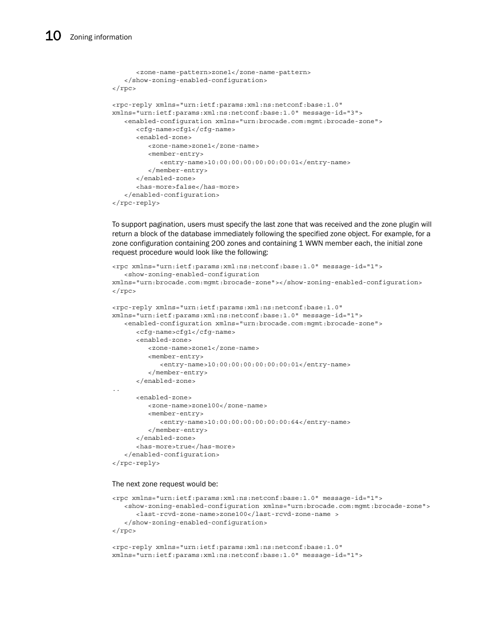 Brocade Network OS NETCONF Operations Guide v4.1.1 User Manual | Page 146 / 622