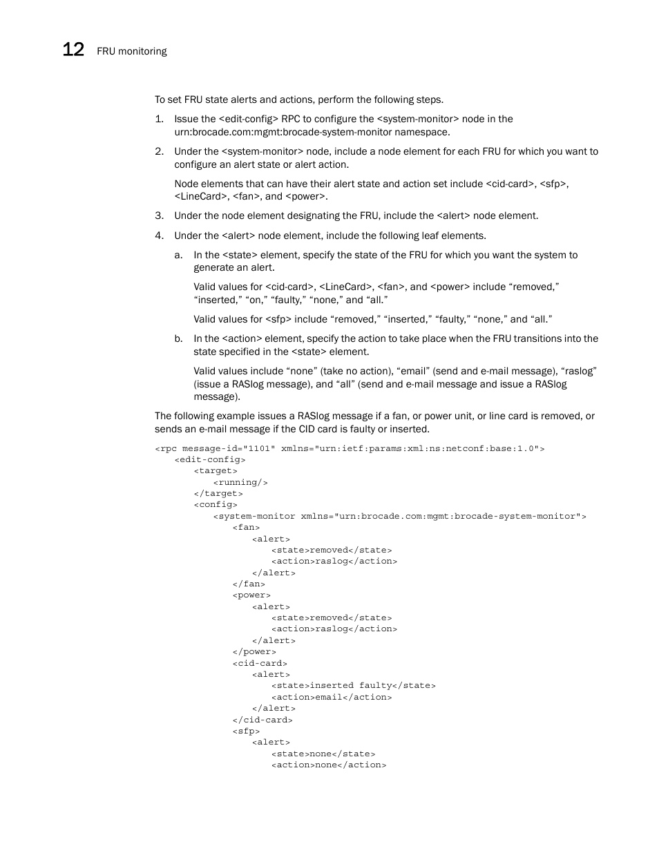 Brocade Network OS NETCONF Operations Guide v4.1.1 User Manual | Page 178 / 622