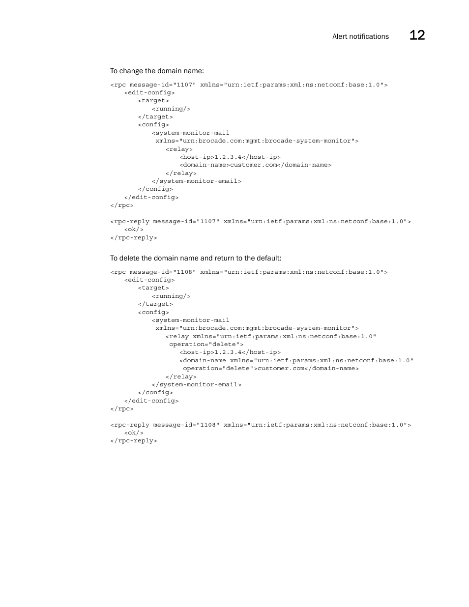 Brocade Network OS NETCONF Operations Guide v4.1.1 User Manual | Page 183 / 622