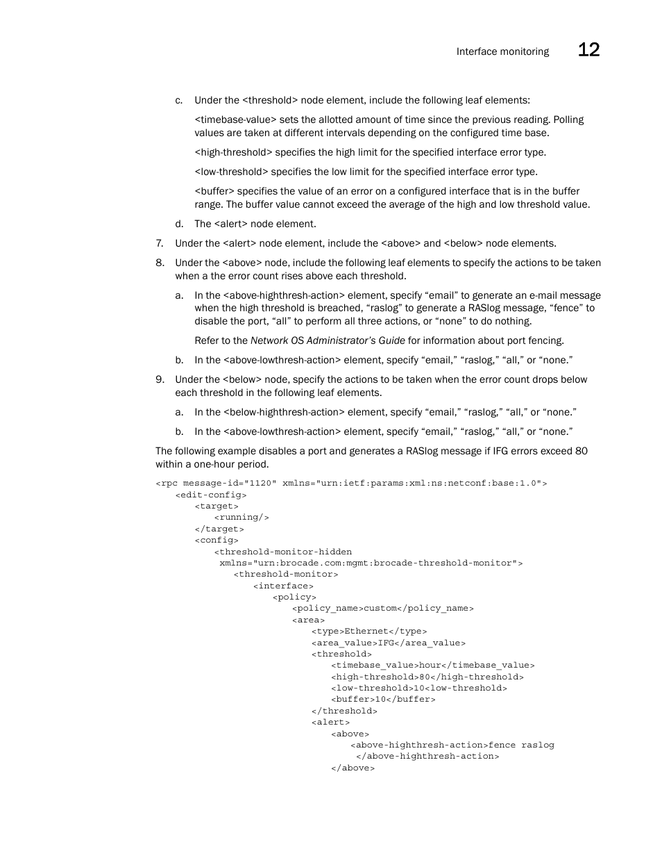 Brocade Network OS NETCONF Operations Guide v4.1.1 User Manual | Page 191 / 622