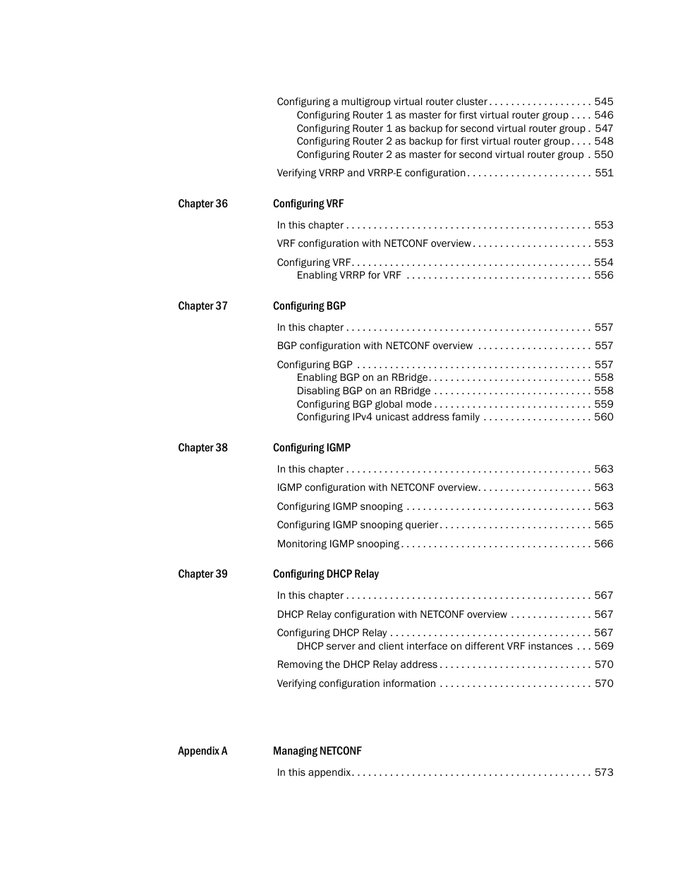 Brocade Network OS NETCONF Operations Guide v4.1.1 User Manual | Page 20 / 622
