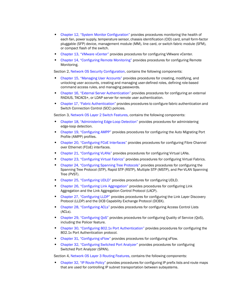 Brocade Network OS NETCONF Operations Guide v4.1.1 User Manual | Page 28 / 622