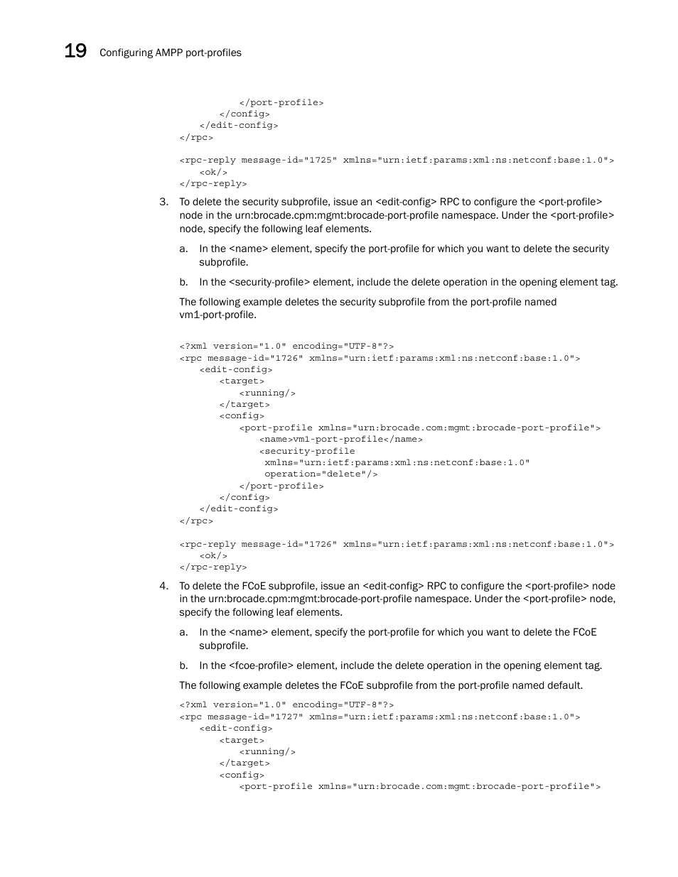 Brocade Network OS NETCONF Operations Guide v4.1.1 User Manual | Page 292 / 622