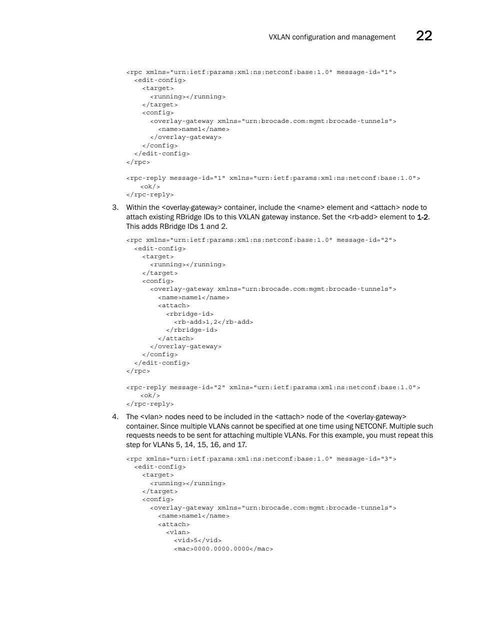 Brocade Network OS NETCONF Operations Guide v4.1.1 User Manual | Page 337 / 622
