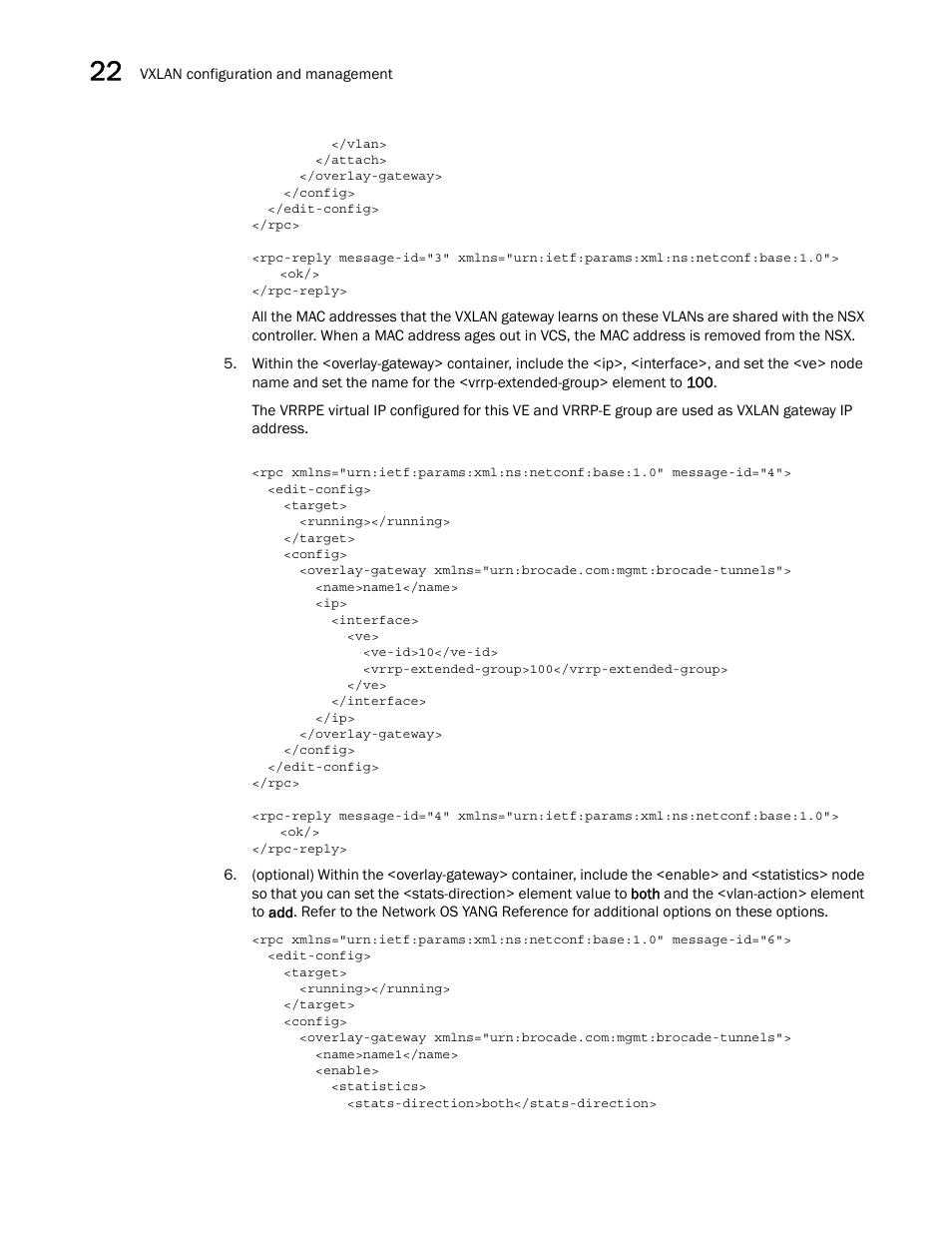 Brocade Network OS NETCONF Operations Guide v4.1.1 User Manual | Page 338 / 622