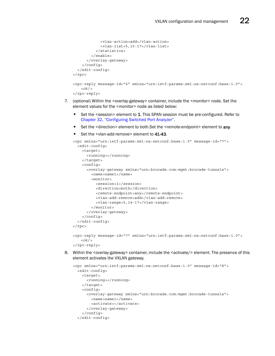 Brocade Network OS NETCONF Operations Guide v4.1.1 User Manual | Page 339 / 622