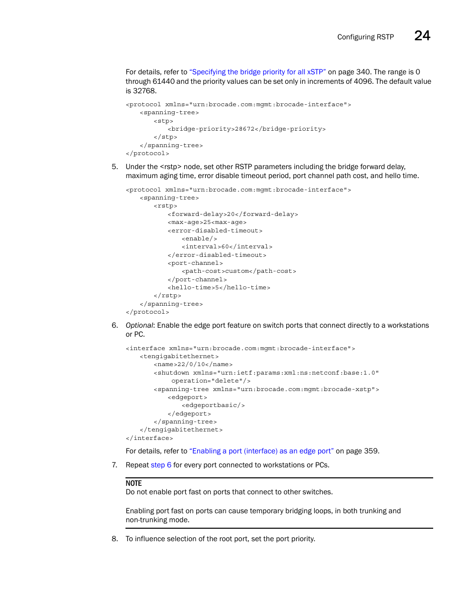 Brocade Network OS NETCONF Operations Guide v4.1.1 User Manual | Page 365 / 622