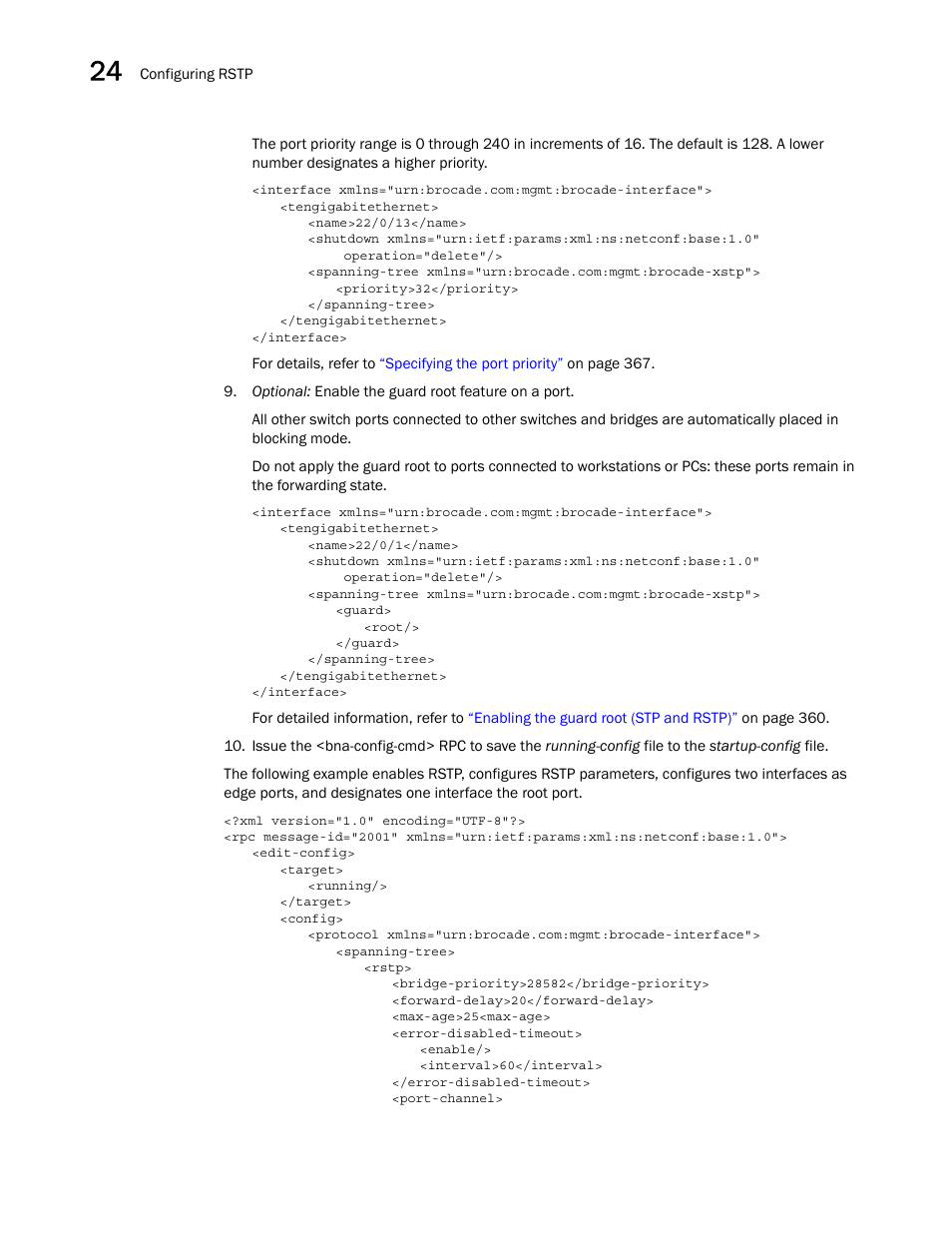 Brocade Network OS NETCONF Operations Guide v4.1.1 User Manual | Page 366 / 622