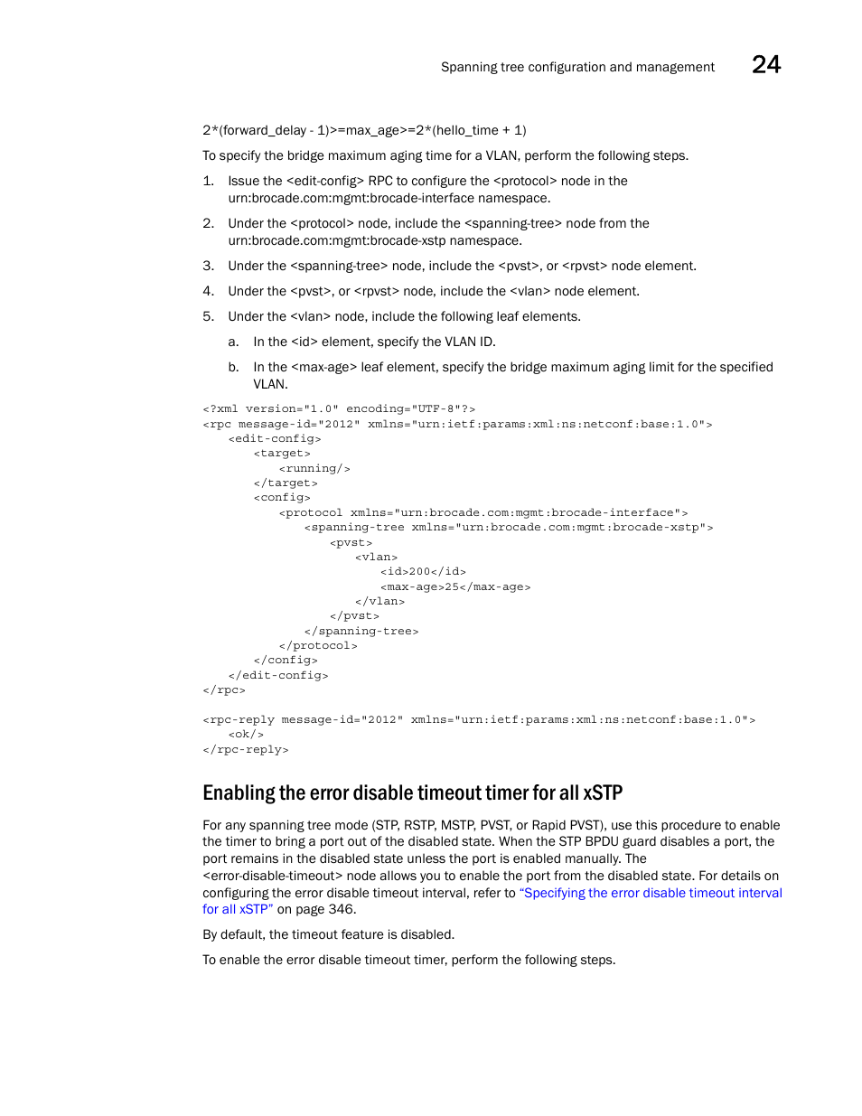 Brocade Network OS NETCONF Operations Guide v4.1.1 User Manual | Page 377 / 622