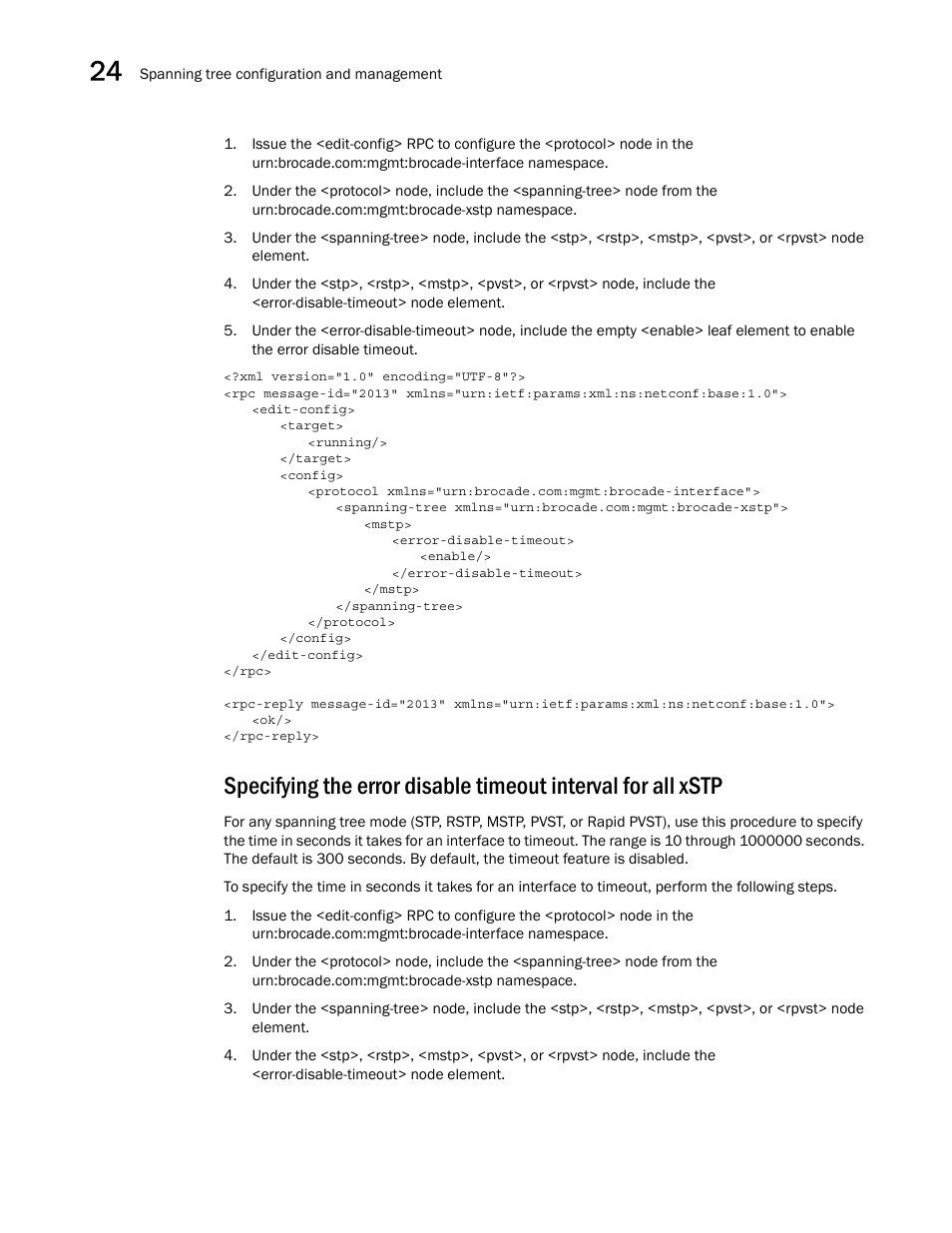 Brocade Network OS NETCONF Operations Guide v4.1.1 User Manual | Page 378 / 622