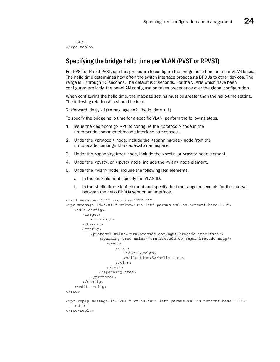 Brocade Network OS NETCONF Operations Guide v4.1.1 User Manual | Page 381 / 622