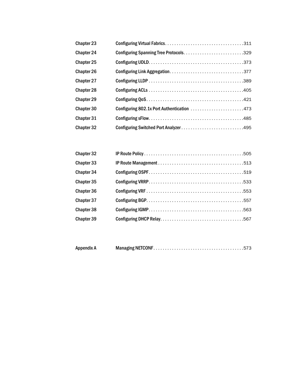 Brocade Network OS NETCONF Operations Guide v4.1.1 User Manual | Page 4 / 622