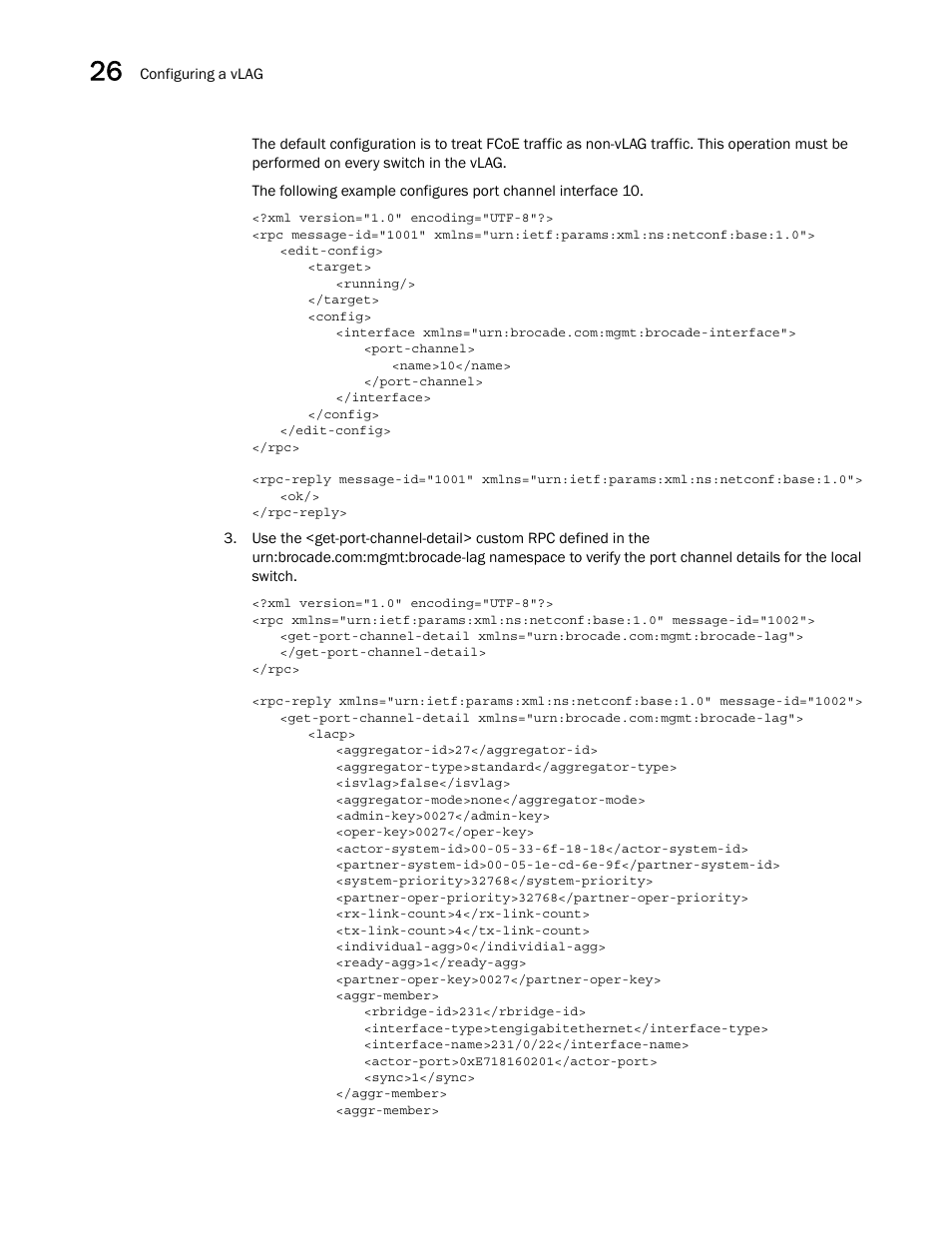 Brocade Network OS NETCONF Operations Guide v4.1.1 User Manual | Page 410 / 622