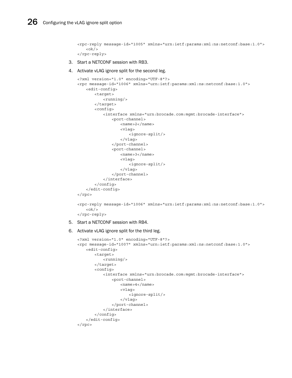 Brocade Network OS NETCONF Operations Guide v4.1.1 User Manual | Page 414 / 622