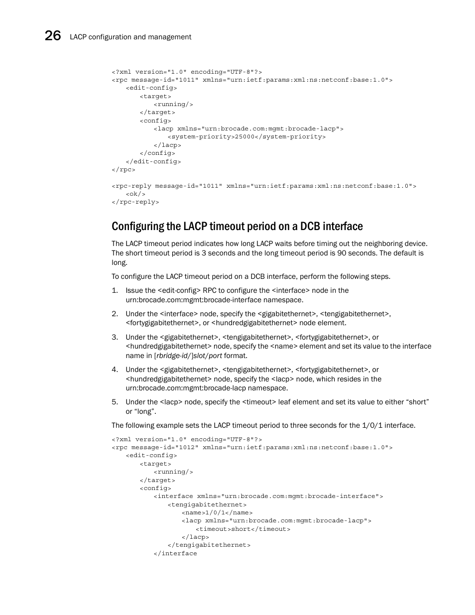 Brocade Network OS NETCONF Operations Guide v4.1.1 User Manual | Page 418 / 622