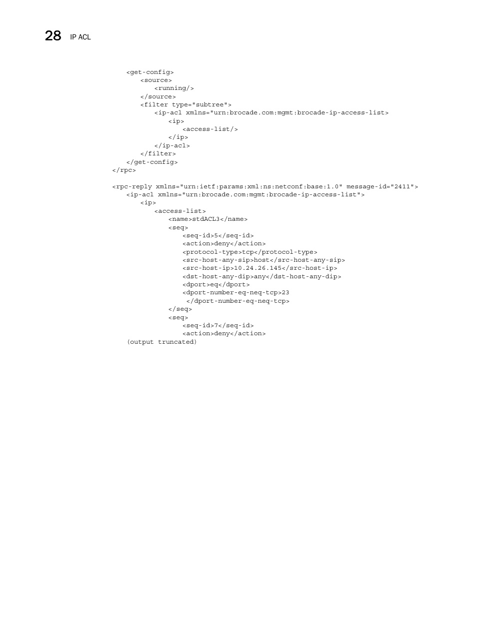 Brocade Network OS NETCONF Operations Guide v4.1.1 User Manual | Page 452 / 622
