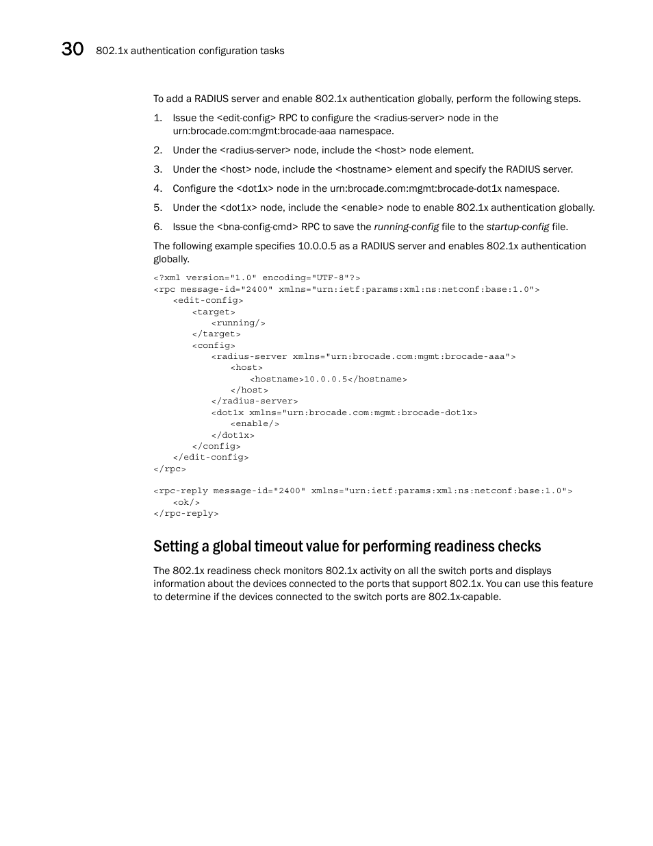 Brocade Network OS NETCONF Operations Guide v4.1.1 User Manual | Page 506 / 622