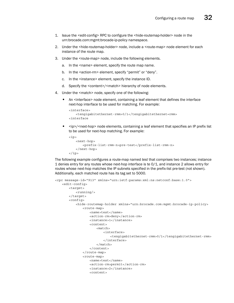 Brocade Network OS NETCONF Operations Guide v4.1.1 User Manual | Page 539 / 622