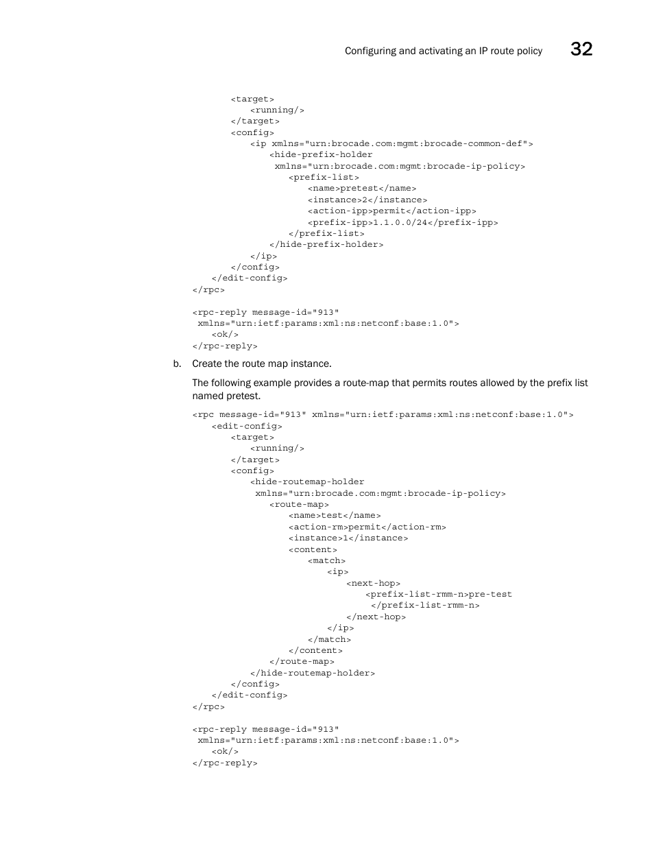 Brocade Network OS NETCONF Operations Guide v4.1.1 User Manual | Page 541 / 622