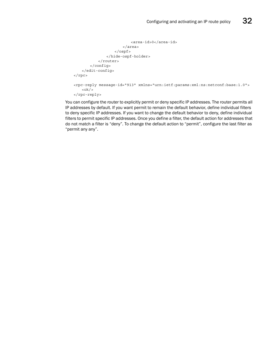 Brocade Network OS NETCONF Operations Guide v4.1.1 User Manual | Page 543 / 622