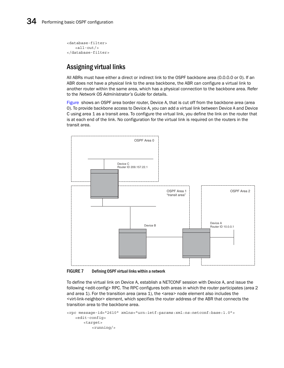 Assigning virtual links, Figure 7 | Brocade Network OS NETCONF Operations Guide v4.1.1 User Manual | Page 562 / 622