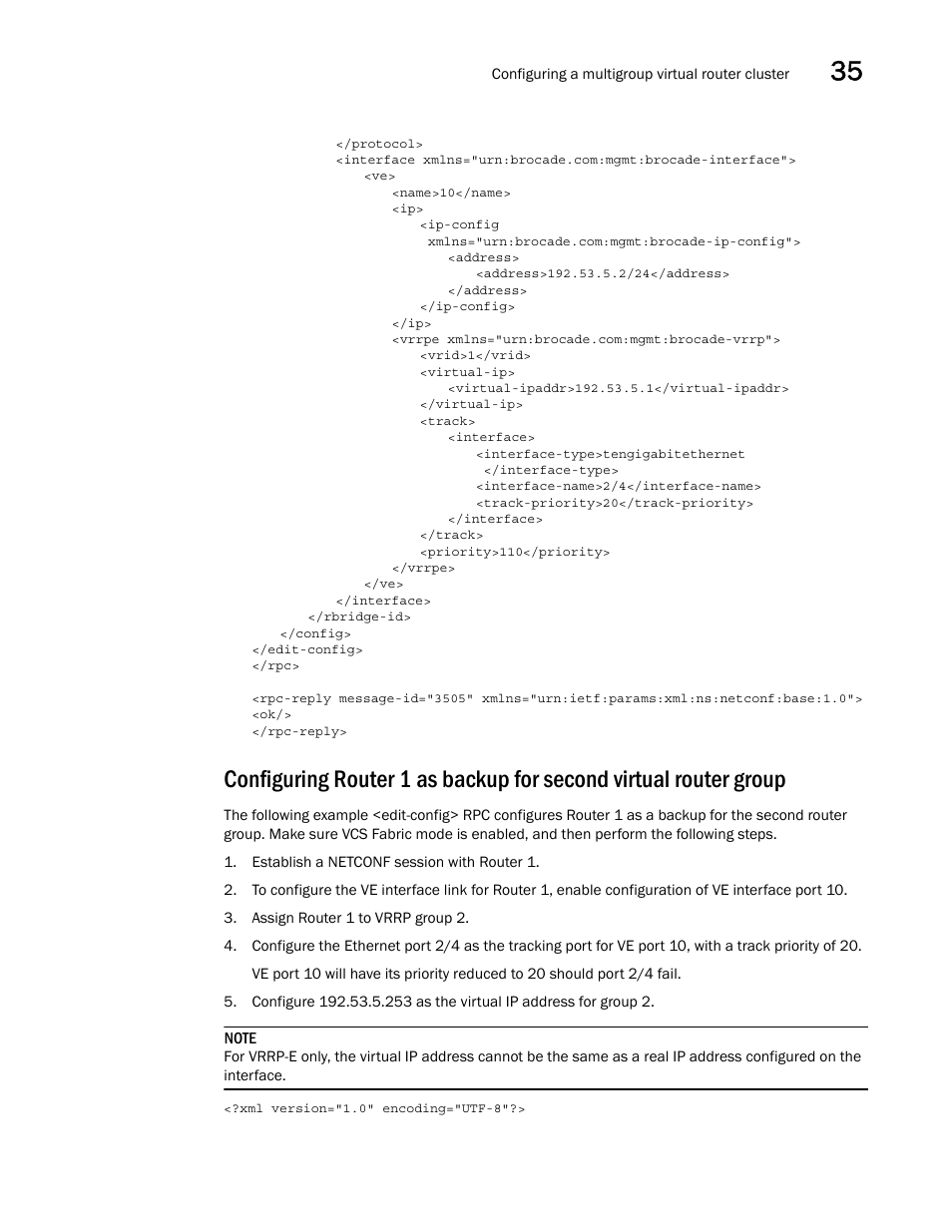 Brocade Network OS NETCONF Operations Guide v4.1.1 User Manual | Page 579 / 622