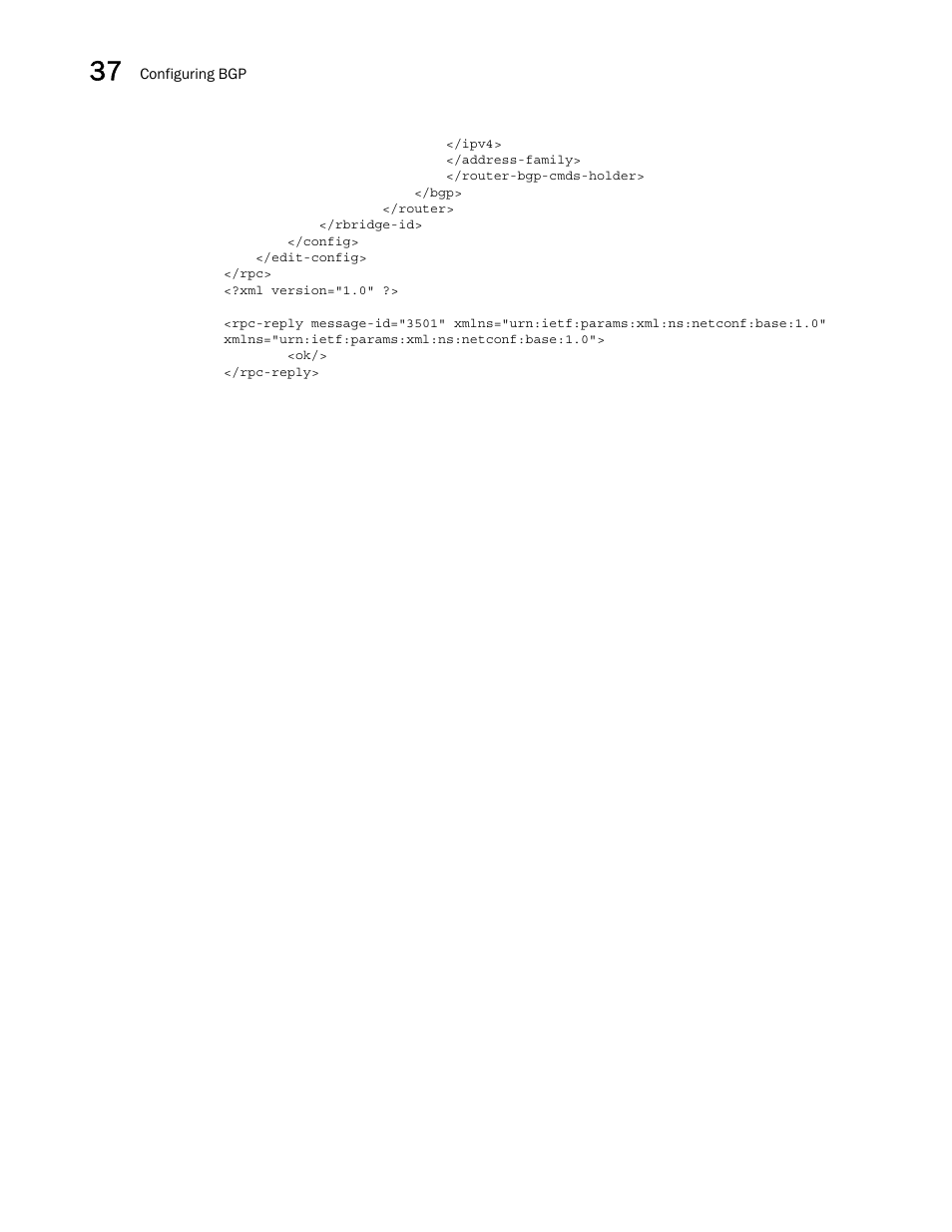 Brocade Network OS NETCONF Operations Guide v4.1.1 User Manual | Page 594 / 622