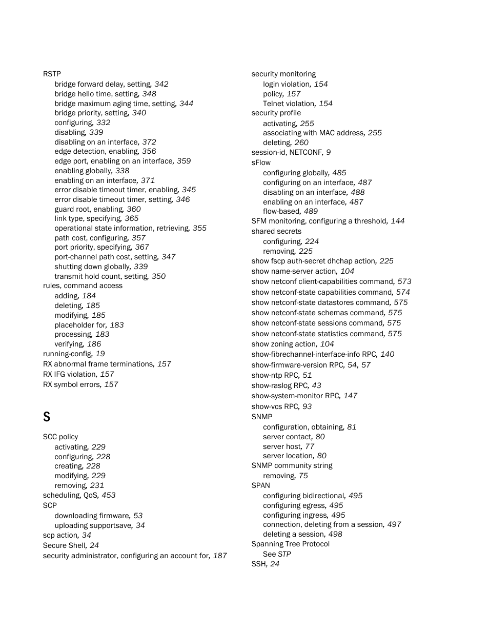 Brocade Network OS NETCONF Operations Guide v4.1.1 User Manual | Page 618 / 622