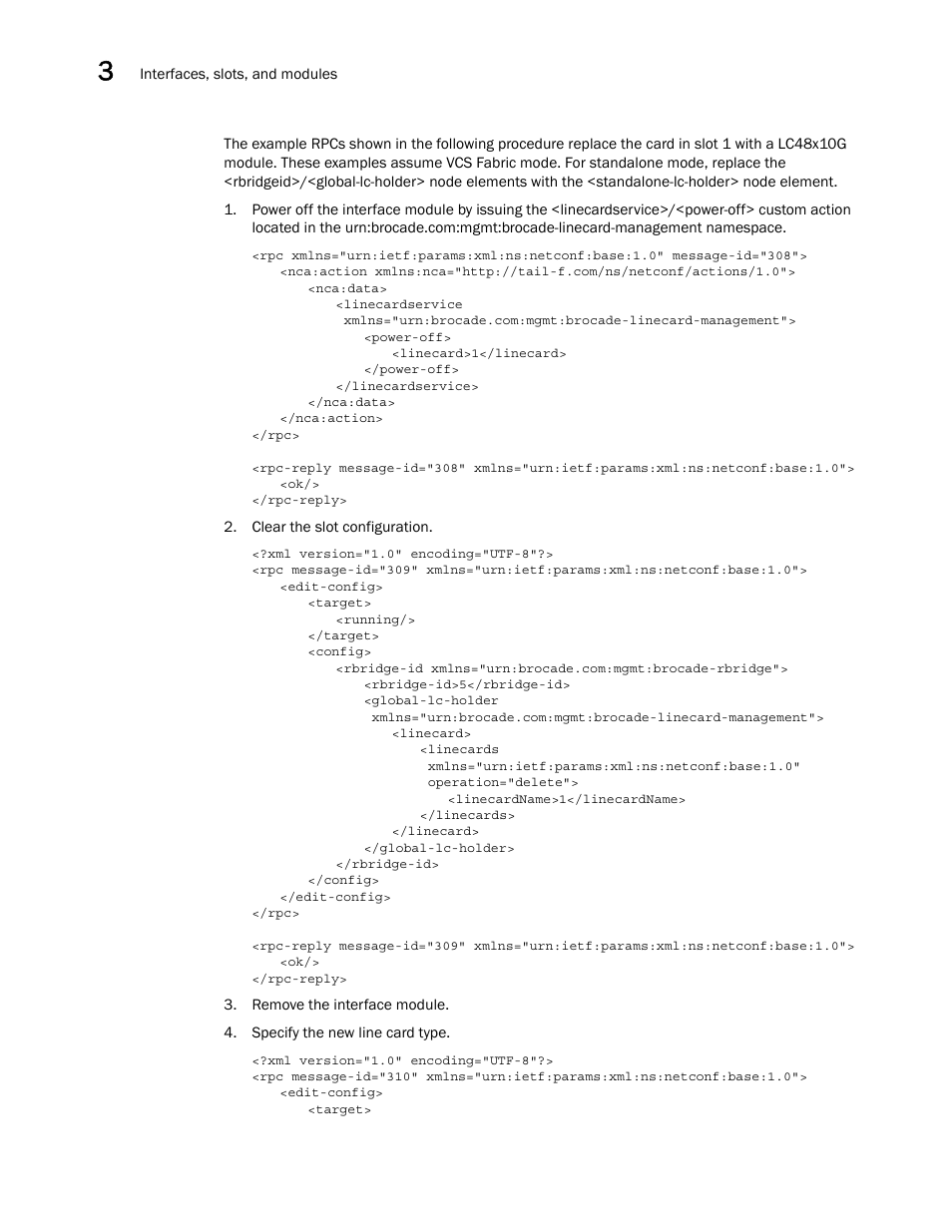 Brocade Network OS NETCONF Operations Guide v4.1.1 User Manual | Page 62 / 622