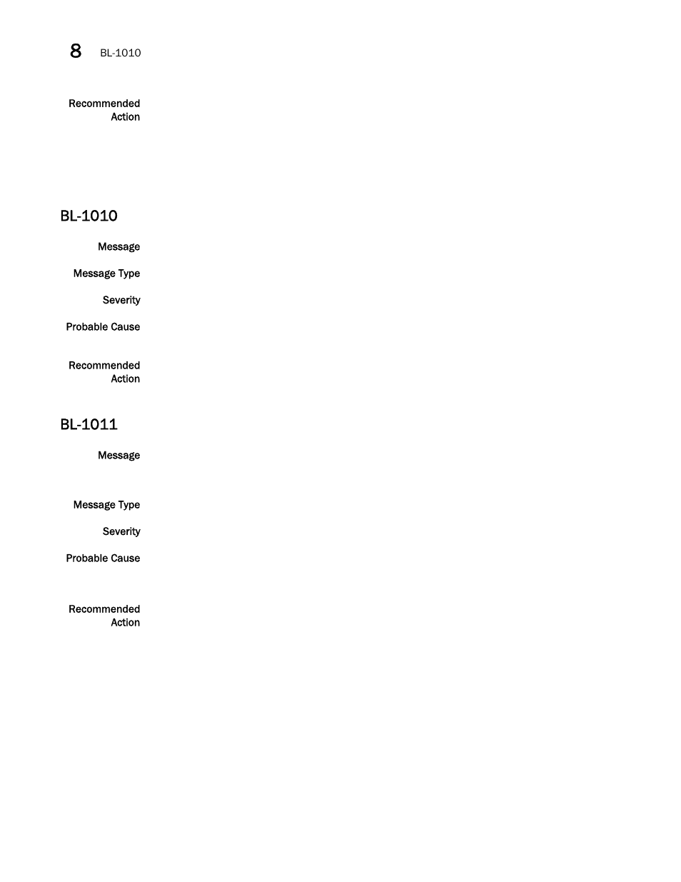 Bl-1010, Bl-1011 | Brocade Network OS Message Reference v4.1.1 User Manual | Page 120 / 478