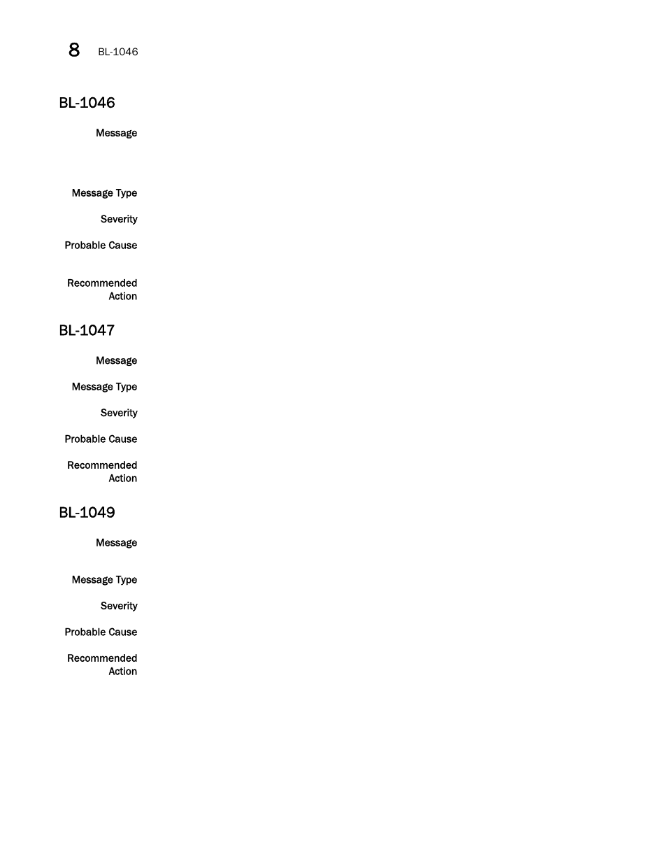 Bl-1046, Bl-1047, Bl-1049 | Brocade Network OS Message Reference v4.1.1 User Manual | Page 130 / 478