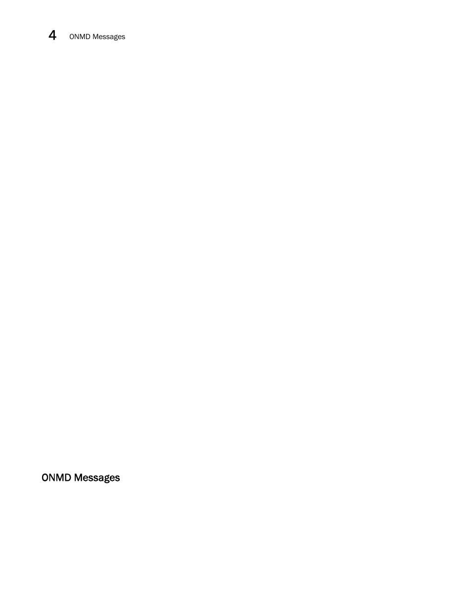 Onmd messages | Brocade Network OS Message Reference v4.1.1 User Manual | Page 56 / 478
