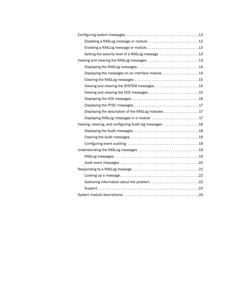 Brocade Network OS Message Reference v4.1.1 User Manual | Page 6 / 478