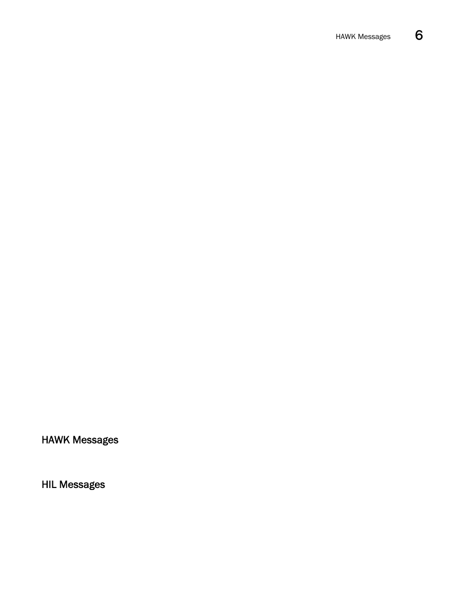 Hawk messages, Hil messages | Brocade Network OS Message Reference v4.1.1 User Manual | Page 79 / 478