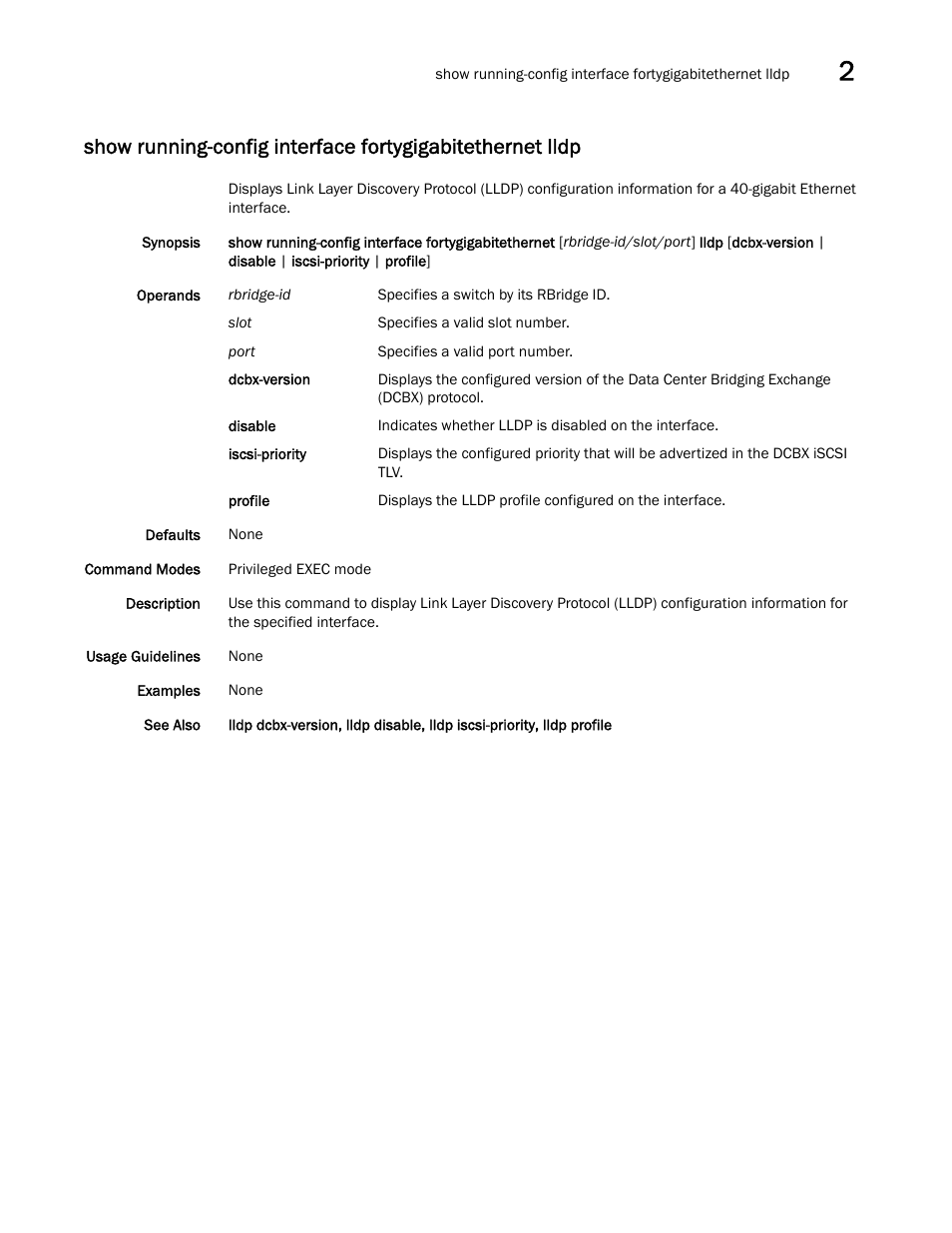 Brocade Network OS Command Reference v4.1.0 User Manual | Page 1061 / 1418