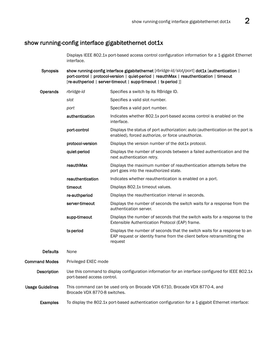 Brocade Network OS Command Reference v4.1.0 User Manual | Page 1077 / 1418