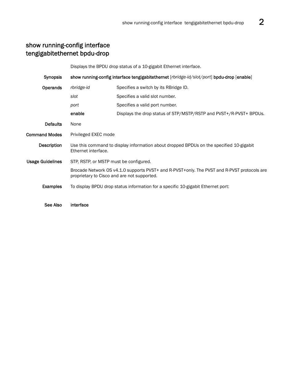 Brocade Network OS Command Reference v4.1.0 User Manual | Page 1095 / 1418